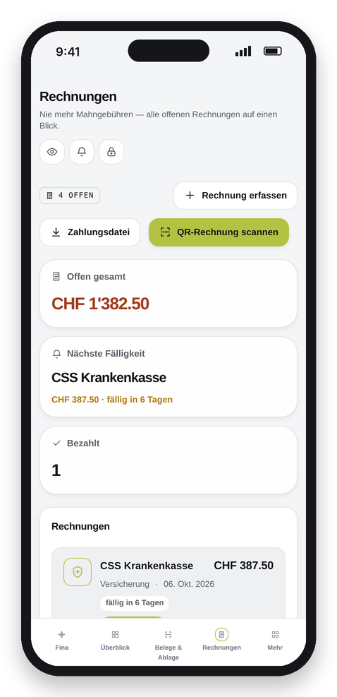 Rechnungen und Fristen