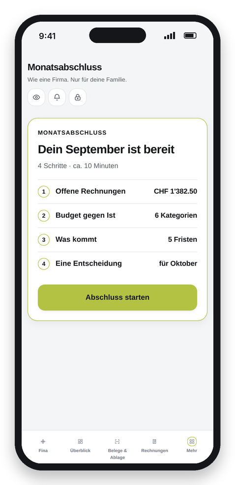 Monatsabschluss